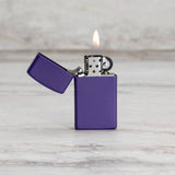 Zippo Slim® Purple Matte Windproof Lighter