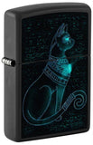 Spiritual Cat Design Blacklight Zippo Lighter