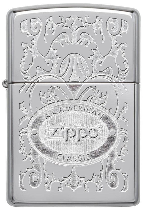 Zippo 24751 Zippo American Logo Lighter SKU 24751-000003