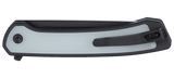 Columbia River Q Liner Lock Knife Black DLC Finish CPM-S35VN Stainless Steel Blade/Black Titanium with Natural (Jade) G10 Inlay Handle SKU CRKT 7077J