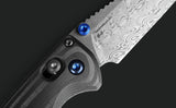 Benchmade Full Immunity Gold Class AXIS Folding Knife Damasteel/Carbon Fiber SKU 290-241