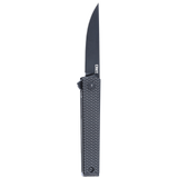 Columbia River Richard Rogers CEO Microflipper Knife Black D2 Tool Steel Blade/Black Alum. Handle CRKT SKU 7081D2K