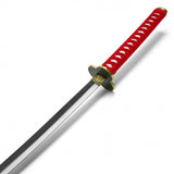 Kikunojo's Replica Katana Sword w/Orange Saya 2 Tone Stainless-Steel Blade/Red Wrapped Handle SKU FS157