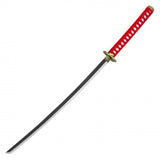 Kikunojo's Replica Katana Sword w/Orange Saya 2 Tone Stainless-Steel Blade/Red Wrapped Handle SKU FS157