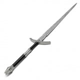 LOTR Replica Witch King Sword w/Plaque 54" Overall Textured Steel Blade/Black & Silver Handle SKU FS225B
