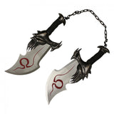 God of War Replica Kratos Double Sword w/Wall Plaque 16 3/4" SKU FS25