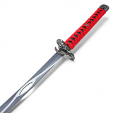 The Legend of Zelda Replica Sheikah Clan Sword Perforated Steel Blade/Black & Red Wrapped Handle SKU FS326