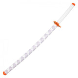 Anime Replica Rengoku Kyoujurou Sword w/Scabbard Black & Orange Steel Blade/White & Orange Handle SKU FS88C