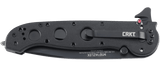 Columbia River Folding Tactical M16 Rescue Knife Black AUS 8 Stainless-Steel Blade/Black Nylon Handle SKU CRKT M16-14LEK/CR14ZLEK