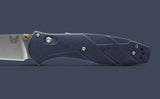 Benchmade Barrage AXIS-Assist Knife Stonewash CPM-S30V Stainless-Steel Blade/Blue Canyon Richlite Handle SKU 581-03