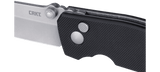 Columbia River Squid Button Lock Knife Stonewash D2 Tool Steel Blade/Black G10 Handle SKU CRKT 2474