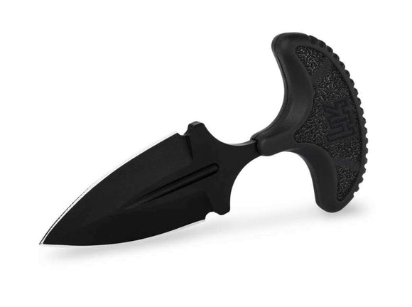 Boker HK FX02 Fixed Blade Push Dagger w/Sheath & Chain Black D2 Steel Blade/Black FRN Handle SKU 06HK001