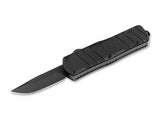 Boker Heckler & Koch SP03 OTF Auto Knife Black D2 Steel Blade/Black Aluminum Handle SKU 06HK004