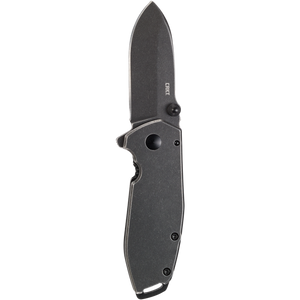 Columbia River Lucas Burnley Squid Assist Open Knife Black Stonewash 8Cr14MoV Stainless Blade/Black Stainless Steel Handle SKU CRKT 2493/CR2493
