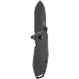 Columbia River Lucas Burnley Squid Assist Open Knife Black Stonewash 8Cr14MoV Stainless Blade/Black Stainless Steel Handle SKU CRKT 2493/CR2493