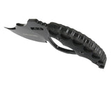 Hunt-Down Full Tang Hunting Knife Black 7CR17 Steel/Black Handle w/Sheath SKU 9952