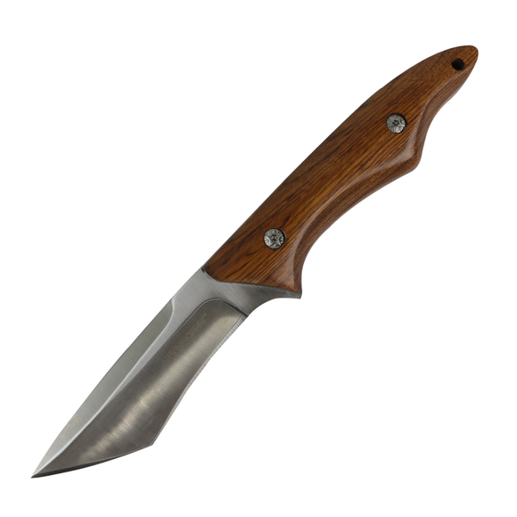 Hunt-Down Full Tang Fixed Blade Hunting Knife 3CR13 Stainless-Steel/Wood handle w/Sheath SKU 13572
