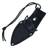 Wartech Fixed Blade Shark Hunting Knife 6" Overall w/Sheath Black SKU HWT232BK