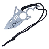 Wartech Fixed Blade Shark Hunting Knife 6" Overall w/Sheath Silver SKU HWT232CH