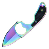 Wartech Fixed Blade Bottle Opener Knife 4.75" Overall w/Sheath SKU HWT275RW