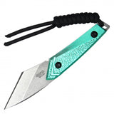 Wartech Blue Micro Fixed Blade with Sheath Stonewash 3CR13/Aircraft Alum. SKU HWT308BL