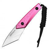 Warcraft Pink Micro Fixed Blade with Sheath Stainless 3CR13/Aircraft Alum. SKU HWT308PK