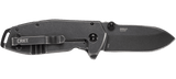 Columbia River Lucas Burnley Squid Assist Open Knife Black Stonewash 8Cr14MoV Stainless Blade/Black Stainless Steel Handle SKU CRKT 2493/CR2493