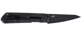 Columbia River Straight Frame Lock Knife Black Oxide Reverse Tanto D2 Tool Steel Blade/Black G10 & Stainless-Steel Handle SKU CRKT 2670