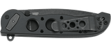 Columbia River Kit Carson Assisted Deadbolt Lock Flipper Knife Black Stonewash D2 Tool Steel Blade/Black Alum. Handle SKU CRKT M16-02DB