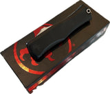 Microtech Hera II Apocalyptic Standard OTF Knife Double Edge M390 SS Blade/Black Alum. Handle SKU 1702-10AP