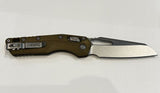 Microtech 30th Anniversary MSI Knife Reverse Tanto Stonewash SS Blade/Dark Earth Polymer Handle w/Grip Tape SKU 210T-10PMDE30