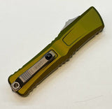 Microtech Combat Troodon Gen III Standard OTF Knife Double Edge M390MK SS Blade/OD Green Alum. Handle SKU 1142-10OD