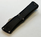 Microtech Combat Troodon Gen III Auto OTF Knife Stonewash Bohler M390MK Stainless Steel Blade/Black Aircraft Alum. Handle SKU 1143-10