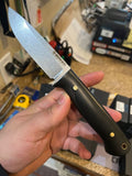 Boker DBK Bushfriend 2000 Fixed Blade Knife w/Leathe Sheath 80CrV2 Steel Blade/Black Richlite Handle SKU 121510