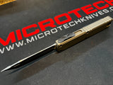 Microtech Ultratech Gen III ZBP OTF Knife Black Tanto M390MK Steel Blade/Natural Clear 6061-T6 Aluminum Handle SKU 1123-1NC