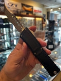 Microtech Combat Troodon Gen III OTF Knife Stonewash Hellhound M390 Steel Blade/Black Aluminum Handle SKU 1219-10S