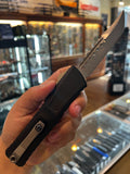 Microtech Combat Troodon Gen III OTF Knife Stonewash Hellhound M390 Steel Blade/Black Aluminum Handle SKU 1219-10S