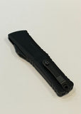 Microtech Signature Series Combat Troodon OTF Auto Gen III Interceptor Shadow DLC Black M390MK SS Blade/Black Alum. Handle SKU 1217-1DLCTSH