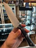 Microtech Kitchen Utility Knife w/Blade Guard 6" Bohler M390MK Stainless-Steel Blade/Black G10 Handle SKU 3400-10BK