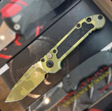 Microtech L.U.D.T. Gen III Tanto Bazooka Camo M390 Steel Blade/Aluminum Bazooka Camo Handle SKU 1136-1BOCS-Z4