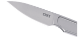 Columbia River HangTi Fixed Blade Neck Knife w/Sheath Bead Blast Gray Titanium Blade/Gray Titanium Handle  SKU CRKT 7066