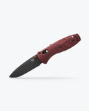 Benchmade Mini Barrage AXIS-Assist Knife Black Cherakote CPM-S30V Stainless-Steel Blade/Redstone Richlite Handle SKU 585BK-04