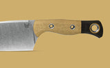 Benchmade Station Knife Fixed Blade w/Sheath Stonewash CPM 154 Stainless-Steel Blade/Maple Richlite & Black G10 Handle SKU 4010-02