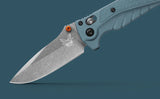 Benchmade Mini Adira MagnaCut Axis Lock Knife CPM-MagnaCut Stainless-Steel Blade/Blue Grivory Handle SKU 18065