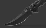 Benchmade Mini Bedlam AXIS Lock Knife Black CPM-390V Stainless-Steel Blade/Black G10 Handle SKU 865SBK