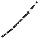 Sanemi Shinazugawa's Hand Forged Replica Sword w/Scabbard 1045 Carbon Steel Blade/Green & White Handle SKU KON14