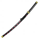 Replica Cosplay Zoro's Shusui Katana Two-Tone 1045 Carbon Steel Blade/Black Cord Wrapped Handle 39" Overall SKU KON37