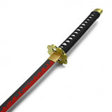 Replica Cosplay Zoro's Shusui Katana Two-Tone 1045 Carbon Steel Blade/Black Cord Wrapped Handle 39" Overall SKU KON37