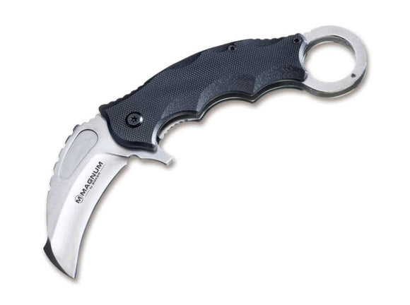 Boker Magnum Alpha Kilo Spring Assist Open Knife 440A Stainless-Steel Blade/Black G10 Handle SKU 01RY115