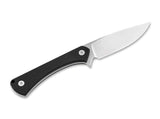 Boker Magnum Brasa Fixed Blade Knife w/Sheath Drop Point 440C Steel Blade/Black G10 Handle SKU 02BM0002
